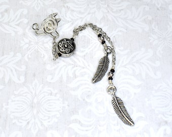Silver Feather Ear Cuff - LEFT Ear Only