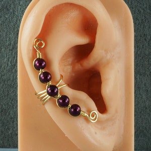 Beaded Ear Cuff You Pick the Colors afbeelding 1