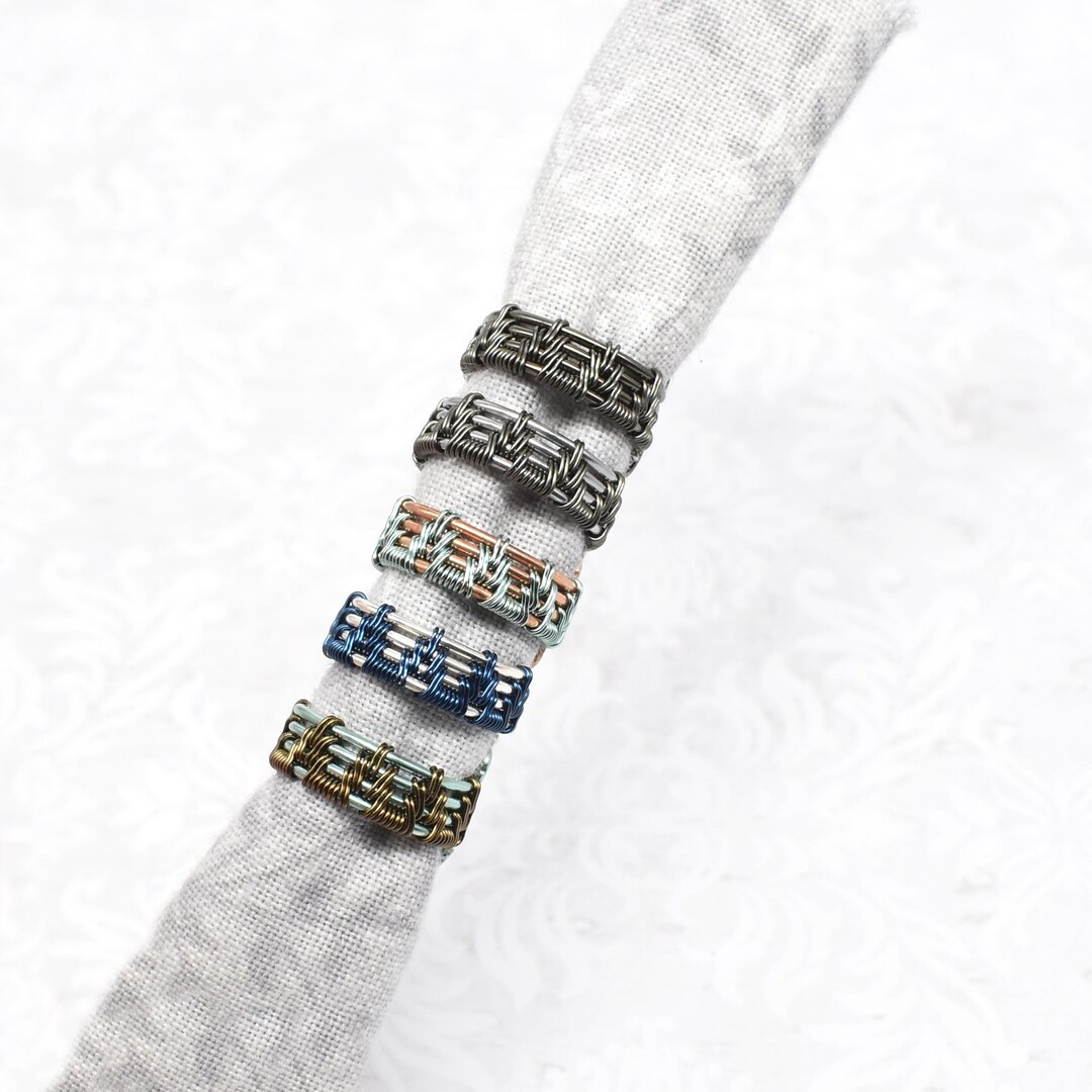 Bi-color Wide Woven Custom Ear Cuff - Etsy