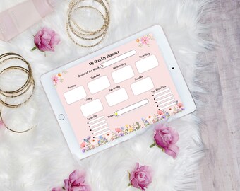 Weekly Planner Printable Bundle – A4, US Letter & iPad PDF | Minimalist, Digital and Printable | Instant Download