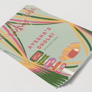 Dholki Song Booklet: Mehndi Sangeet Songs - Pakistani Indian Wedding (Printable A4/A5 Sizes)