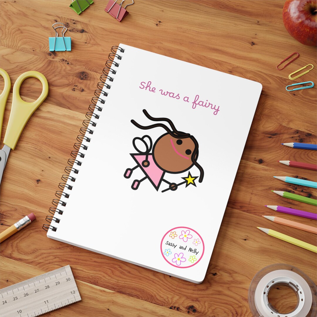 Fairy Suki Notebook, A5 Softcover Journal, Cute Writing Pad, Floral ...
