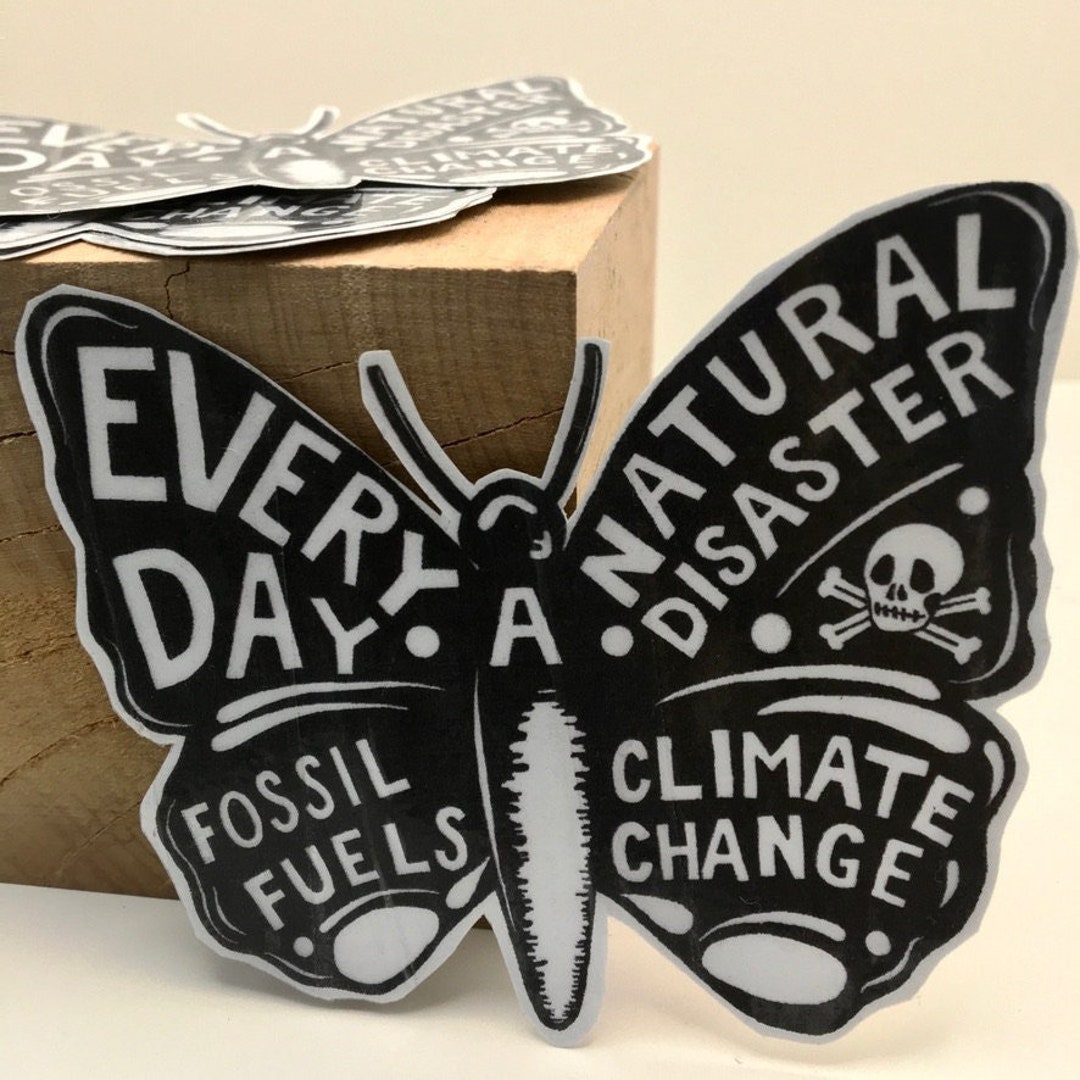 Climate Disaster Moth Sticker - Etsy