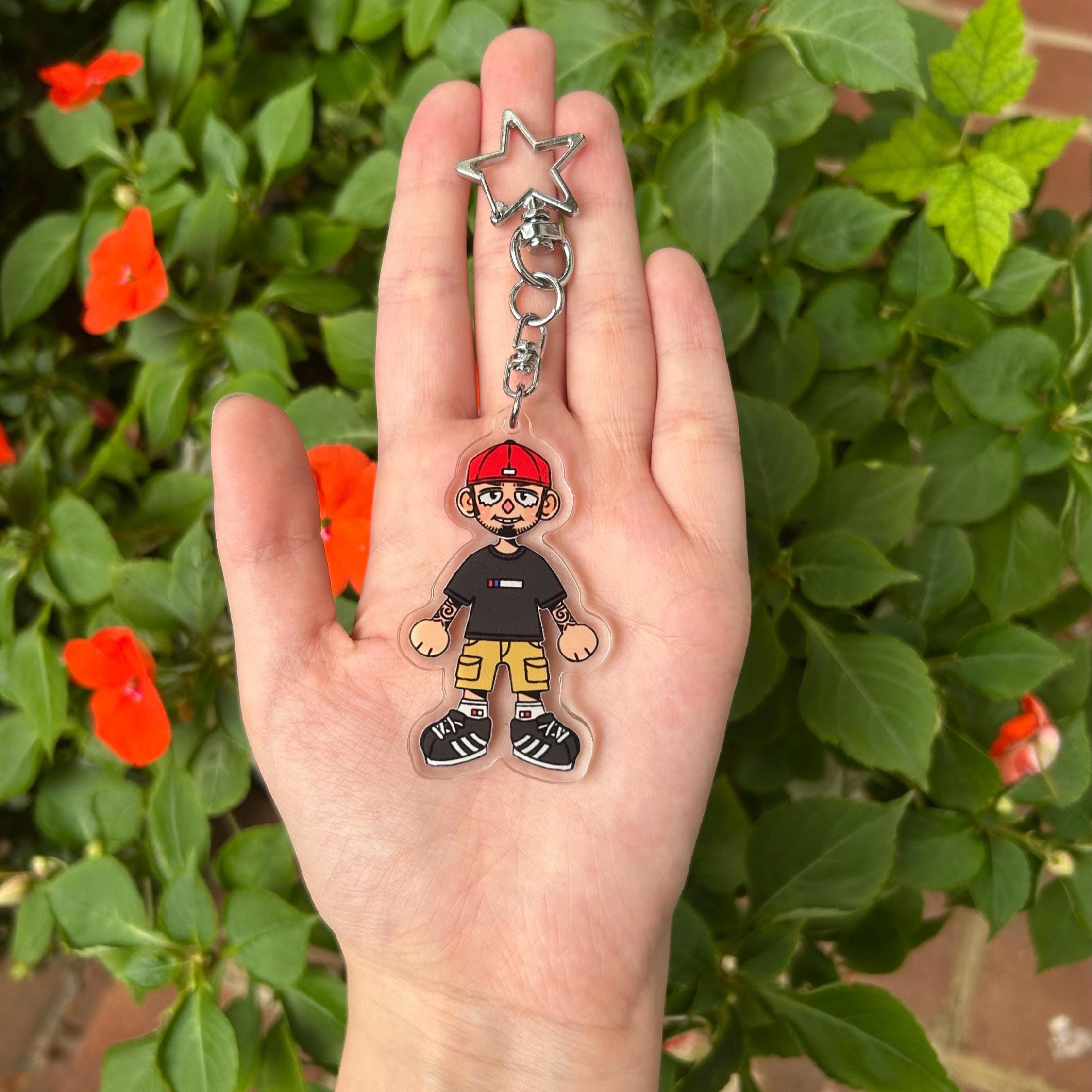 Jonathan Davis and Fred Durst Keychains: Cute Double-sided Korn