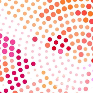 Abstract Dots Transfer (3.1) | Pink, Peach, and Orange Sunset Swirls | Water Soluble Paper | Polymer Clay & Jewelry Image Transfer