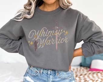 Whimsy Warrior Crewneck Sweatshirt, inspiriert von Elizabeth (@story.and.adventure)