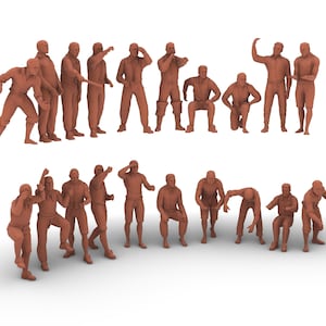 Naval Sailor Miniatures – Model Ship Crew Figures – Scales: 1/96, 1/84, 1/72, 1/64  1/48 1/36 – Figurines for Dioramas and Scale Models