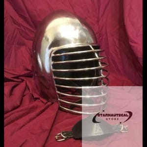 Superior Bar Grill Bascinet Helmet for SCA Heavy Combat Knight Helmet halloween costumes | Battle Helmet for Cosplay and Decorative Gift