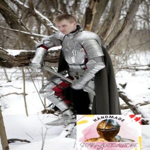 Knight Armor Kit “Paladin” | Medieval Knight Steel , Battle Armet Gothic Full Body Armor Suit- renaissance Reenactment Armor Costume