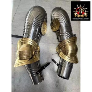 Medieval Arm Guard with Gothic Pauldrons Knight Shoulder Armor LARP Costume for Cosplay, Ren Faire Arm Fantasy Warriors | Halloween Gift |