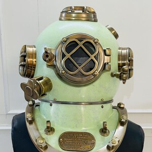US Navy Mark V Diving Helmet Scuba Deep Sea Divers Helmet For gift | Deep Sea Divers Helmet Nautical Collection | Boston Scuba Diving Helmet