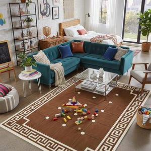 Handgetuft abstract modern kunst antislip vloerkleed/loper, laagpolig getuft binnenkleed, luxe Kalin voor woonkamer, vloerkleed voor slaapkamer