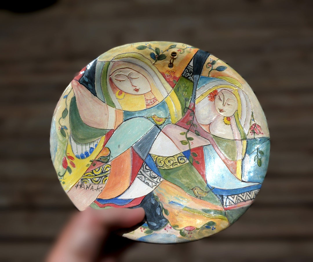 Ceramic Plate Wall Hanging. Decorative Plate. House Warming Etsy