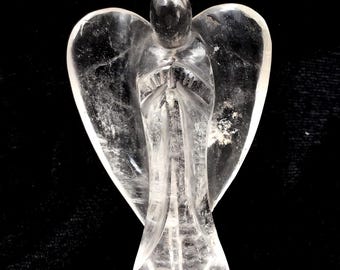 Helderkwartskristal beschermengel: zakkristalcadeau | Hoge kwaliteit