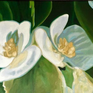 Begonie... Un bellissimo dipinto ravvicinato con dettagli dei semplici fiori di begonia. Un dipinto allegro e adatto a ogni occasione, perfetto per qualsiasi stanza.