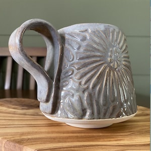 Slab Pottery Footed Mug Template – Unique Ceramic Mug Digital Pattern – Handbuilt Pottery PDF for Clay Artists