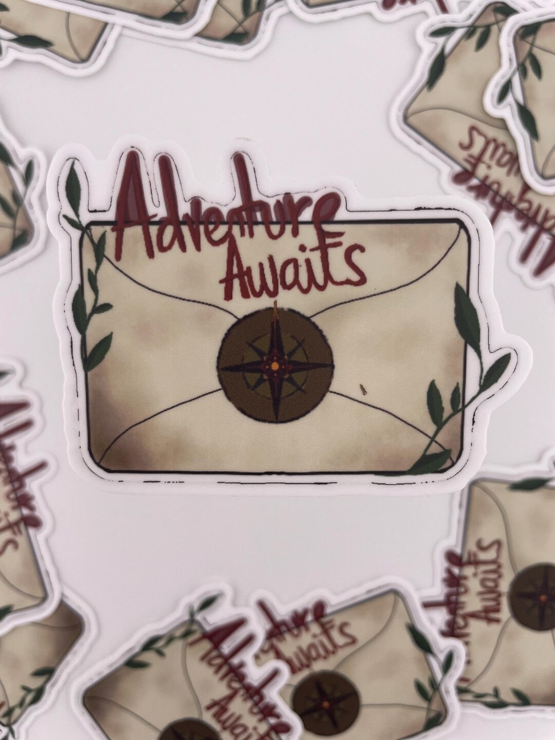Adventure Awaits Vinyl Sticker | Compass Envelope, Fantasy Vibes - Etsy