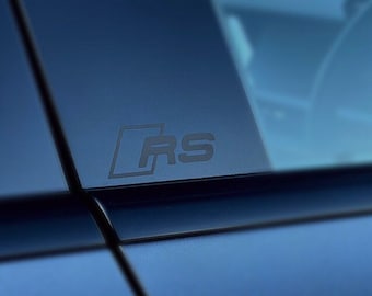 RS Pillar Decal for Audi A3 A4 A5 A6 Q7 4M A3 S3 8Y S S3 RS3 Pillar Shadow Black Pillar Decals