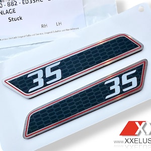Inserts de selle XXE Edition 35 pour Golf Mk6 GTI Edition 35 Inserts de levier de selle nid d'abeille OEM