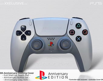 Anniversary Edition Controller Shell For PS5 30th Anniversary Edition Controller Shell PS5 Anniversary Home Logo Button