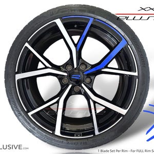 XXE Alloy Wheel Decal for Golf Mk8 GTD GTI R Mk8 Estoril Wheels Single Spoke Set Overlay Decal Set