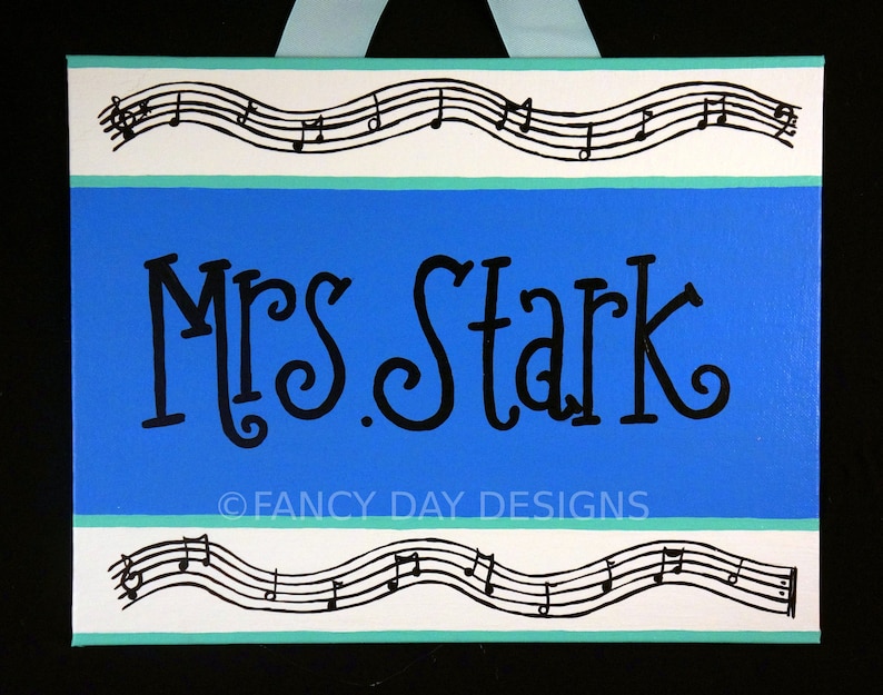 Music Note Themed Teacher Door Sign Music Themed Decorations Etsy