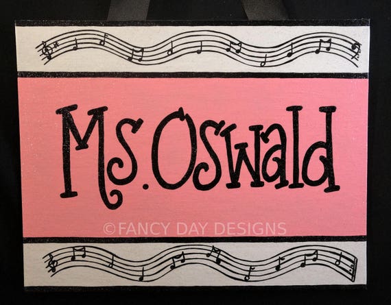 Music Note Themed Teacher Door Sign Music Themed Decorations Etsy