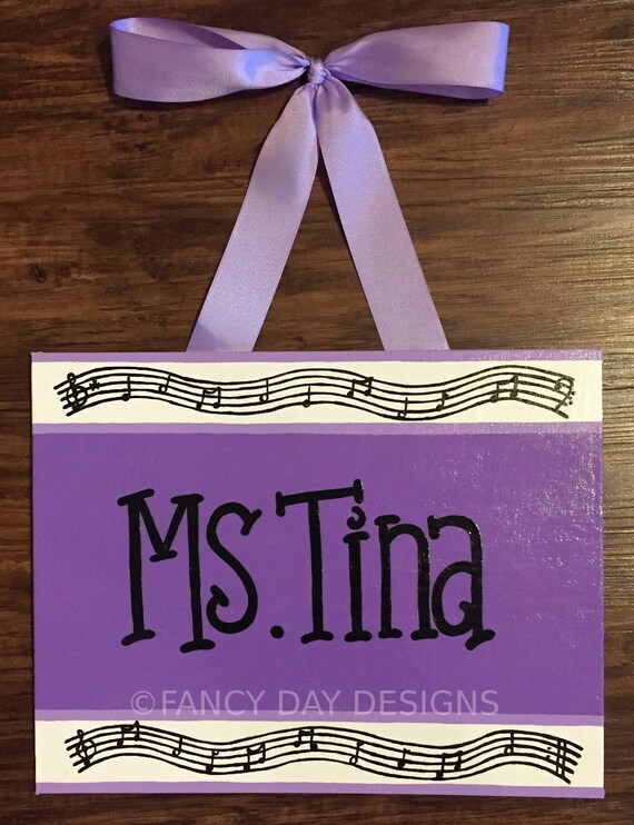 Music Note Themed Teacher Door Sign Music Themed Decorations Etsy
