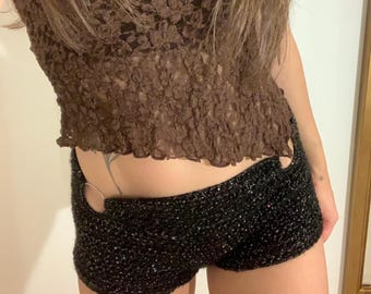 Gehäkelte Shorts mit MUSTER MUSTER, Luna Shorts in Creolen-Form (Schritt für Schritt bebildert).
