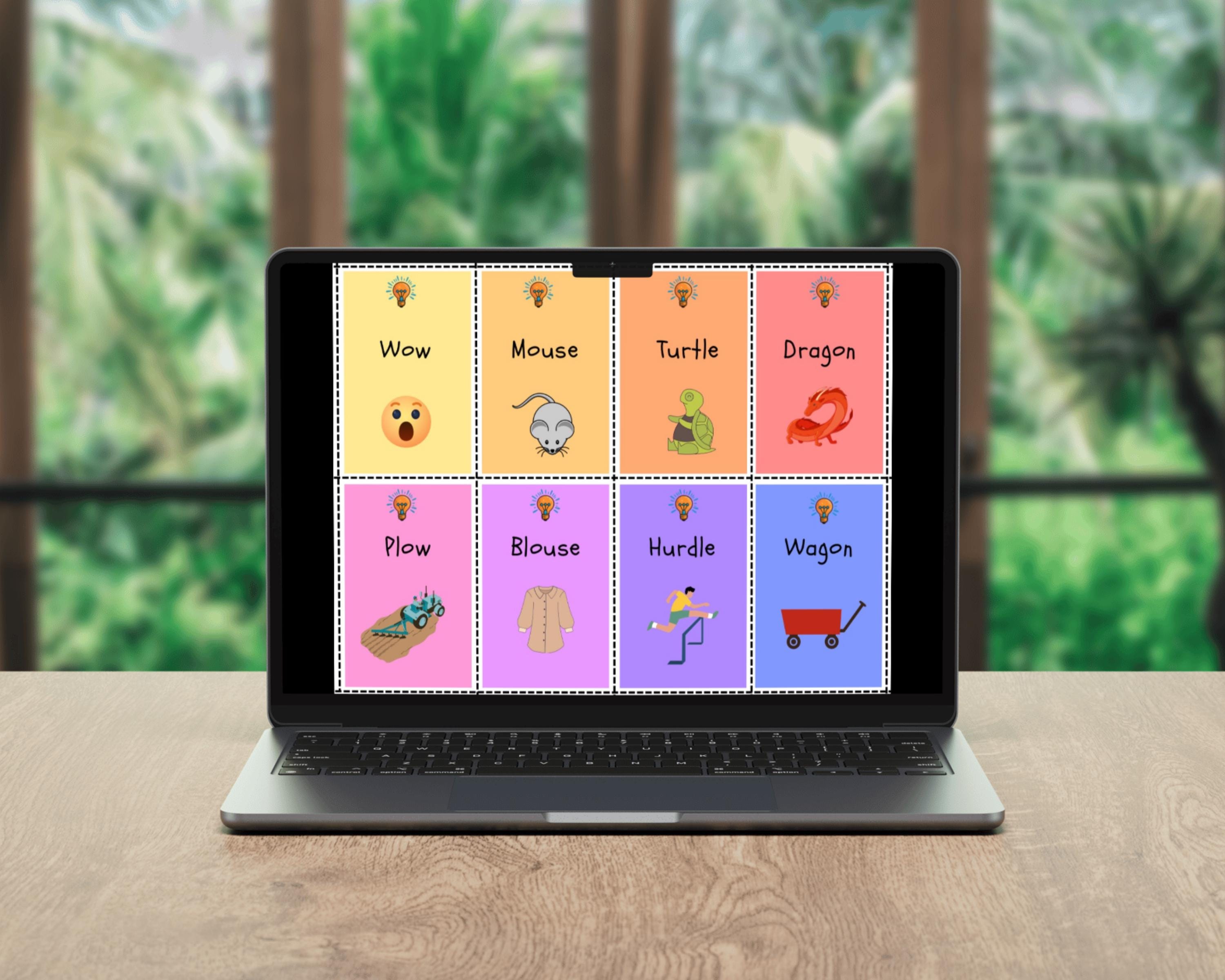 Rhyming Word Match Game – Printable Phonics Activity for Preschool ...