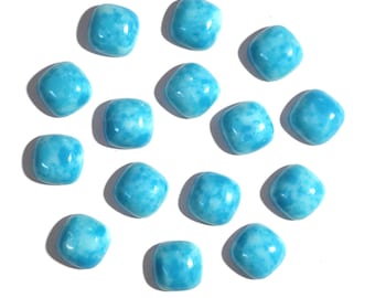 Larimar Cabachon AAA Qualité Bleu Larimar Pierres Précieuses Coussin Forme Pierres Précieuses Pour Bijoux Pectolite Toutes Les Tailles Cabines Calibrées Livraison Gratuite