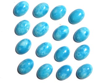 Cabochon larimar bleu Pierres précieuses larimar de forme ovale pour bijoux Guérison pectolite dos plat toutes tailles cabines calibrées livraison gratuite