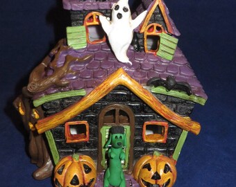 Custom/Made to order haunted house with your spooky dog out front