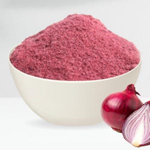 Natuurlijk rode-uipoeder, (gedehydrateerde gemalen ui), 100% natuurlijke smaakmakers voor veganistisch, koken, bakken, vitamines zonder toevoegingen of suiker