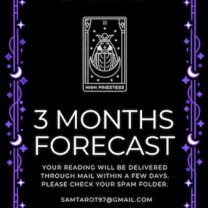 Predicción de lectura de tarot para los próximos tres meses / Pronóstico del tarot / Lectura psíquica del tarot