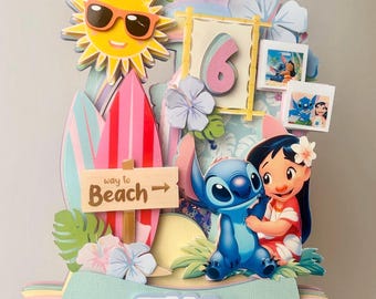 Stitch inspired Cake topper