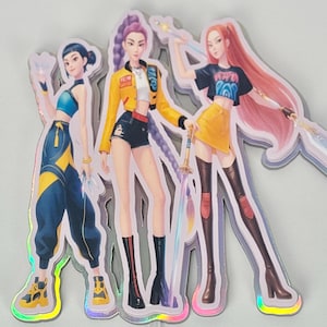 K-pop Demon Hunters inspired cake topper I personalized I 3D holographic