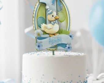 One Silly Goose Cake Topper, First Birthday Cake Decoration, Goose Theme Birthday Party Decor, Boy or Girl 1st Birthday
