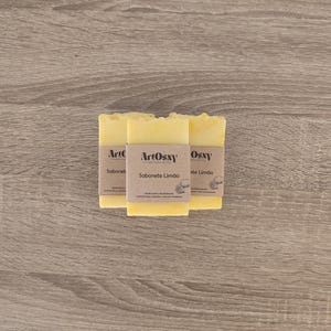 Lemon Soap, Natural and Vegan, Refreshing, Handmade, Glycerin Soap, Eco-Friendly Gift, Skin Care