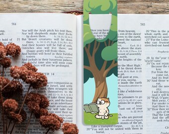 Reading Cat | Aluminum Page Marker, Book Lover Gift Aluminum Bookmark | Metal Page Marker, Cat Mom Gift, Book Lover Gift, Bookish Present