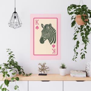 Stampa poster - Carta rosa animale