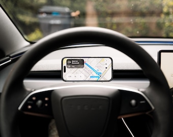 Support pour iPhone Highland modèle 3 Tesla | Compatible MagSafe | Support magnétique pour téléphone