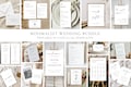 Minimalist Wedding Template Bundle: Editable Invitation Suite (Canva, Instant Download), MC25