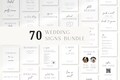 Editorial Wedding Sign Templates: 70 Minimalist Editable Signs (Printable), EC26 product logo