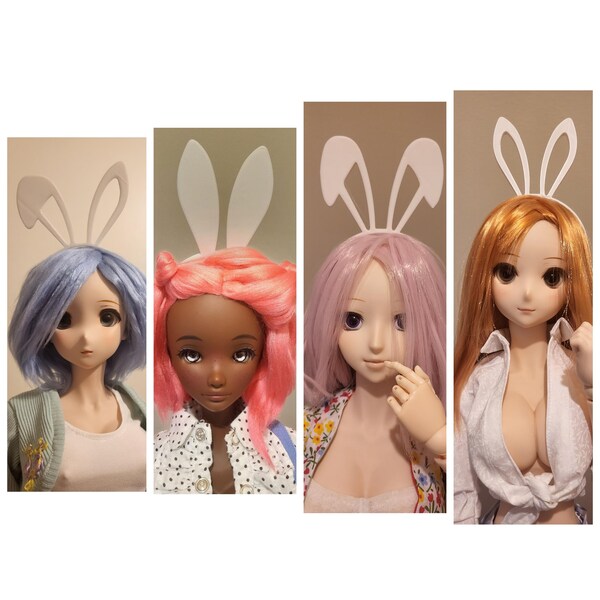 Bunny ears headband for BJD 1/3 doll or Smart doll or Dollfie Dream