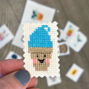 Blue Moon Eistüte kawaii abgeschlossen Kreuzstich