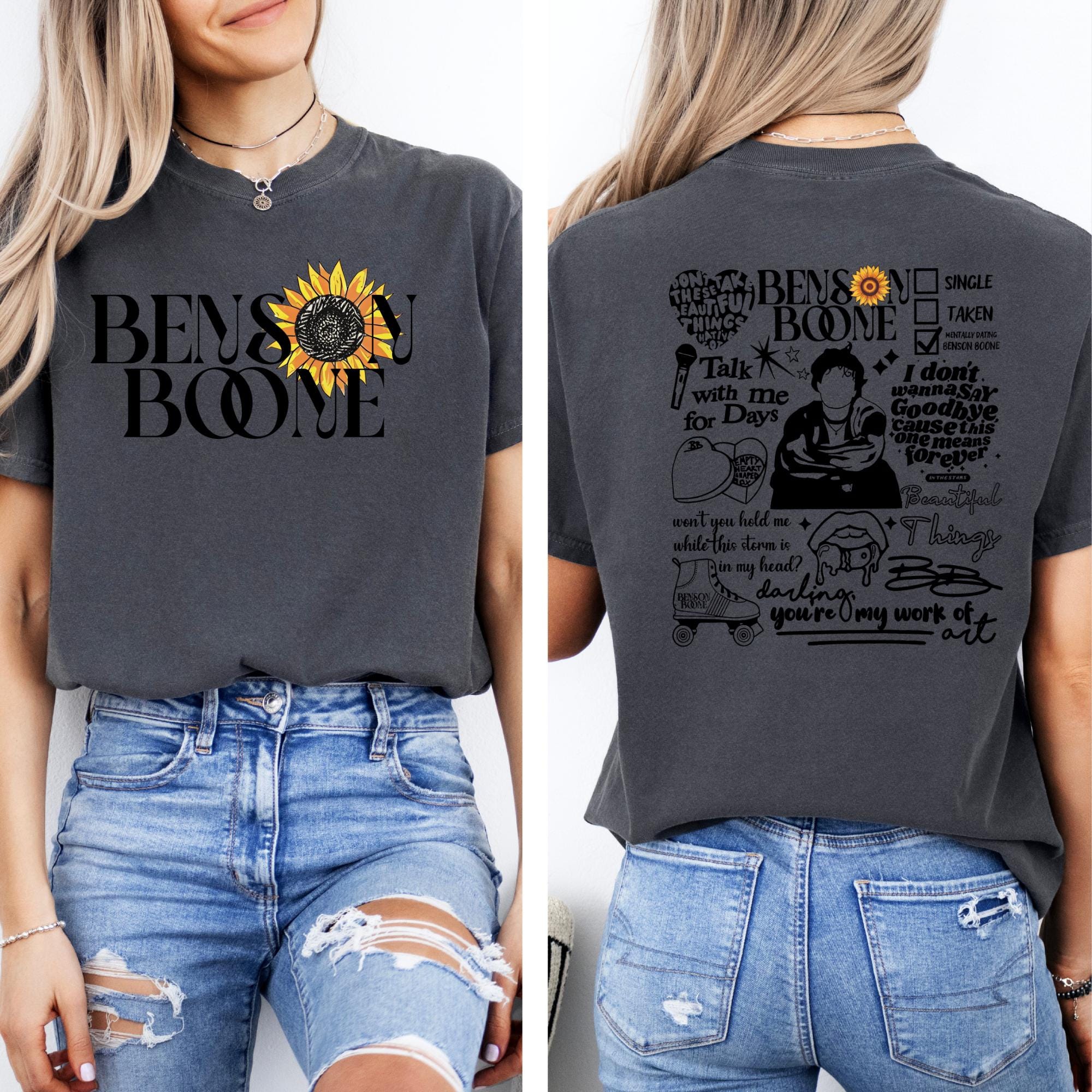 Benson Boone Vintage Comfort Colors Shirt, Benson Boone Merch, Benson Boone Concert Tour, Tour Album 2025 Concert Gift Unisex,Gift for her