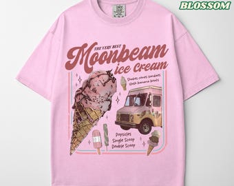 ムーンビーム・アイスクリーム コンフォートカラーズTシャツ：アメリカ・ハート・ツアー2025 コンサートTシャツ