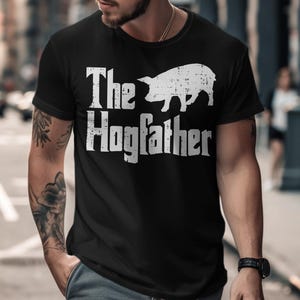 The Hogfather T Shirt, Funny Pig TShirt, Animal Humor Tee, Cute Piggy Gift, Pig Lover, Unique Pig Design, Graphic Tees for Men and Women