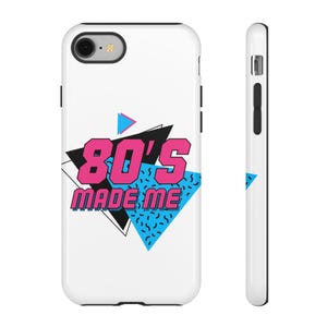 Retro 80s Phone Case, Nostalgic Phone Cover, Gifts for 80s Kids, Colorful Cellphone Case, Vintage Style Tech Accessory